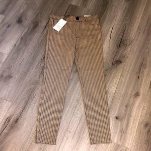 Zara Plaid Leggings - Size L - NWT!